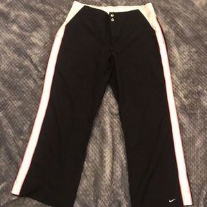 New Adorable blk/pink Nike crop pts SzM